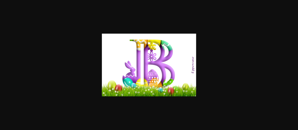 Easter Monogram Font Poster 5