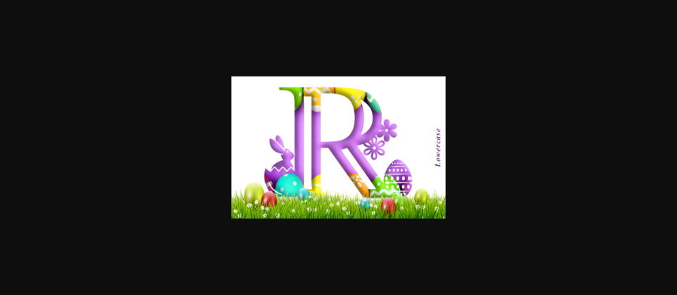 Easter Monogram Font Poster 6