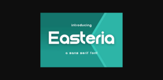 Easteria Font Poster 1