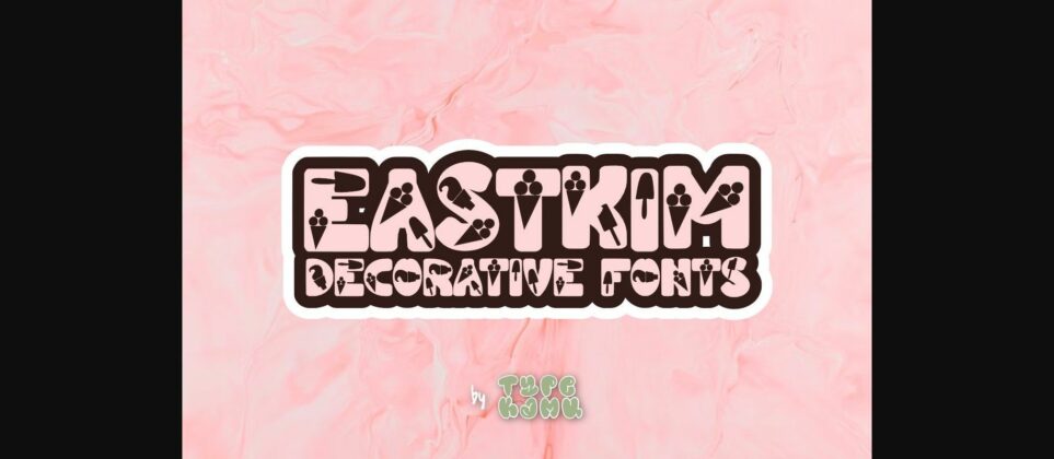 Eastkim Font Poster 3