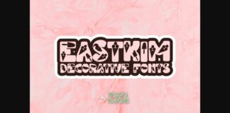 Eastkim Font Poster 1