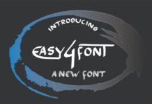 Easy 4 Font Poster 1