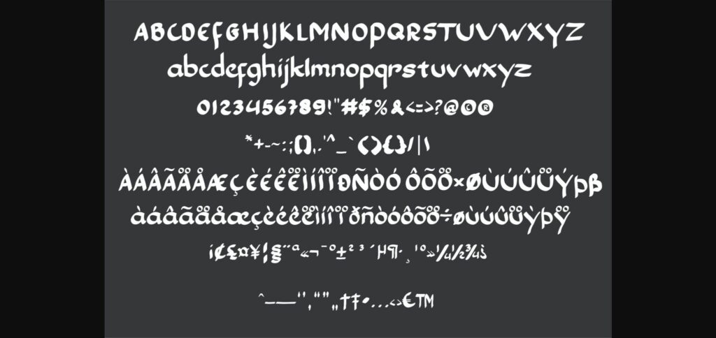 Easy 4 Font Poster 4