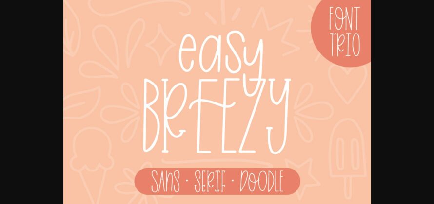 Easy Breezy Font Poster 3