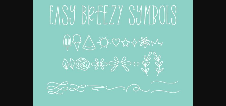 Easy Breezy Font Poster 7