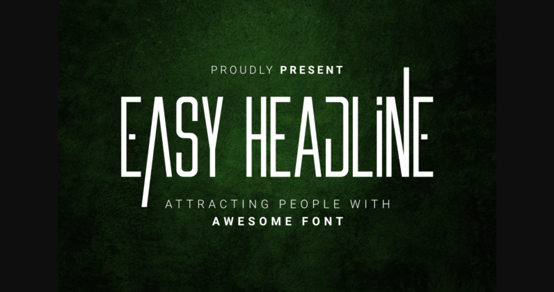 Easy Headline Font Poster 3