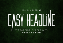 Easy Headline Font Poster 1