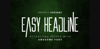 Easy Headline Font Poster 1