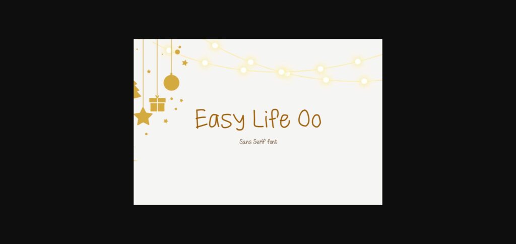 Easy Life Oo Font Poster 1