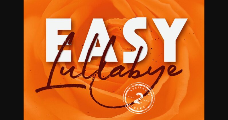 Easy Lullabye Font Poster 3