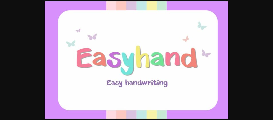Easyhand Font Poster 3