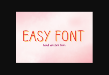 Easy  Font Poster 1