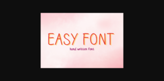 Easy  Font Poster 1
