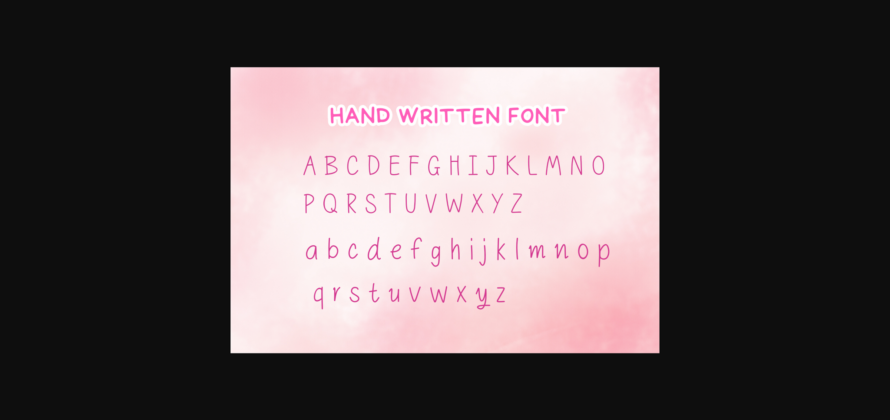 Easy  Font Poster 8