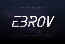 Ebrov Font Poster 1