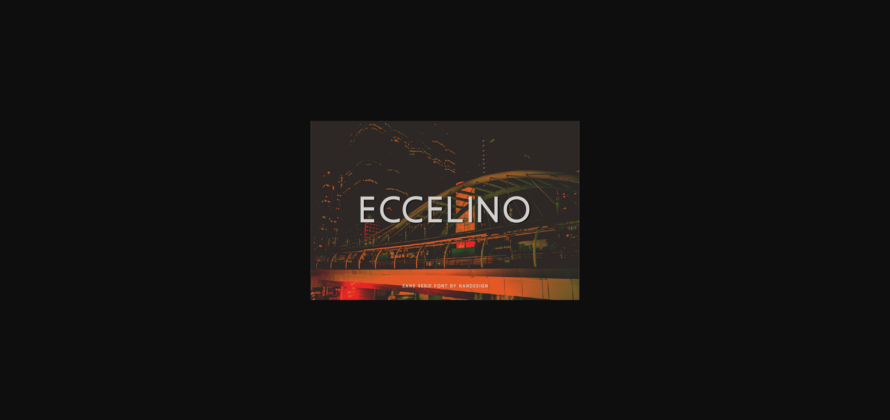 Eccelino Font Poster 3