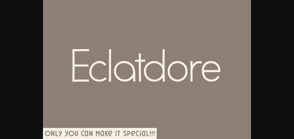 Eclatdore Font Poster 1