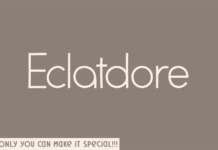 Eclatdore Font Poster 1