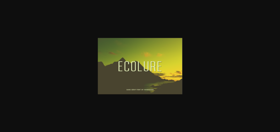Ecolure Font Poster 3