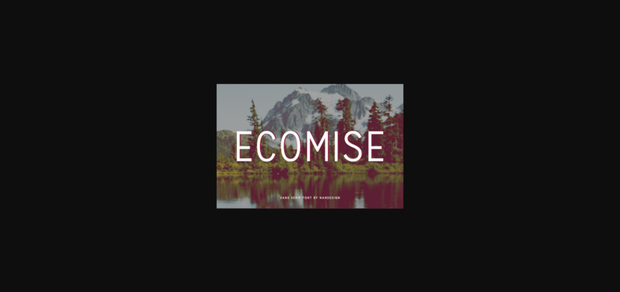 Ecomise Font Poster 3
