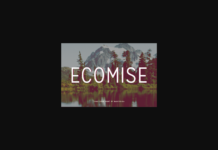 Ecomise Font Poster 1