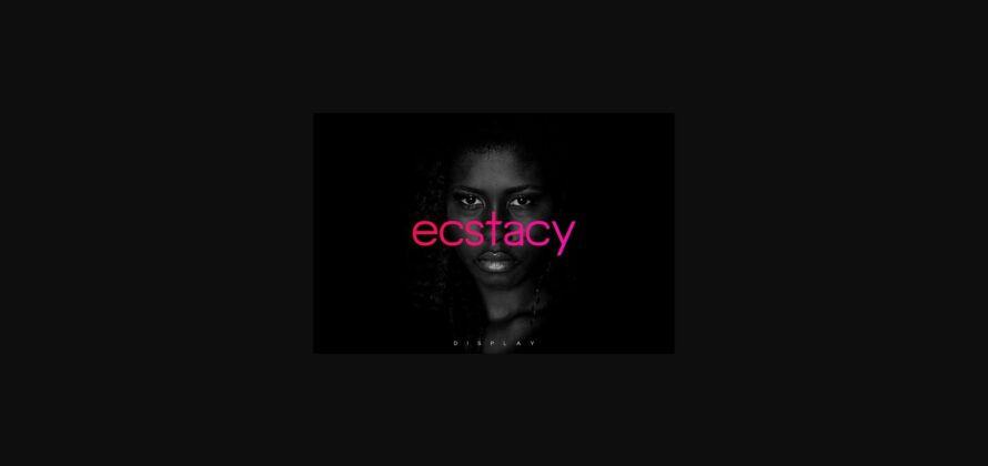 Ecstacy Font Poster 4