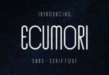 Ecumori Font Poster 1