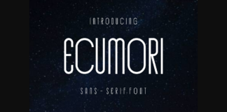 Ecumori Font Poster 1