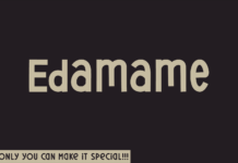 Edamame Font Poster 1