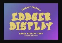 Eddger Font Eddger Font Poster 1