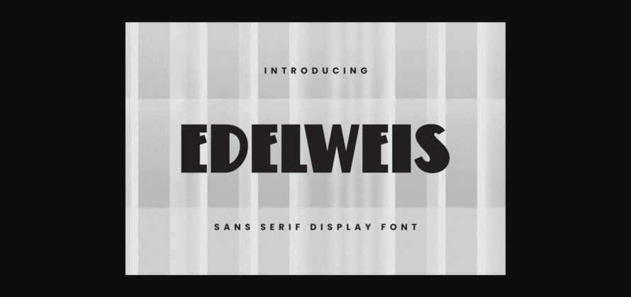 Edelweis Font Poster 3