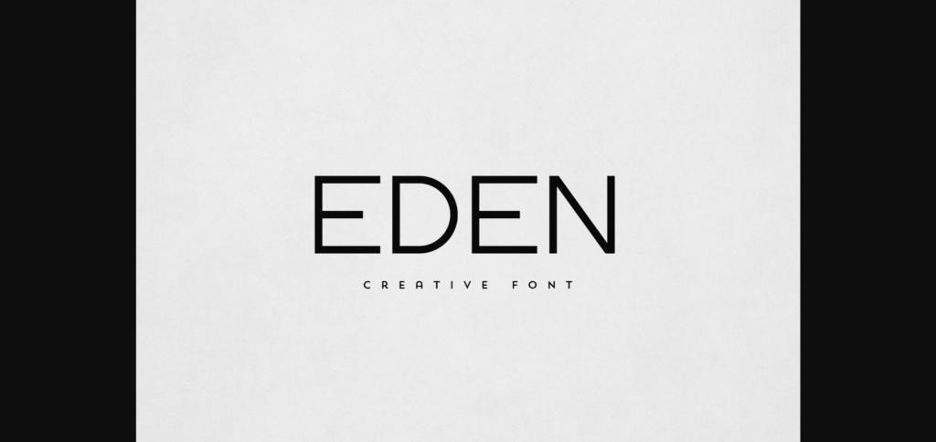 Eden Font Poster 3