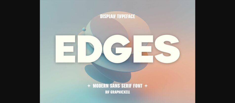 Edges Font Poster 3
