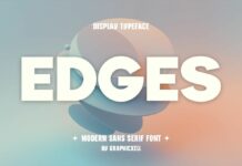 Edges Font Poster 1