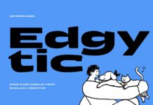 Edgytic Font Poster 1