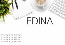 Edina Font Poster 1