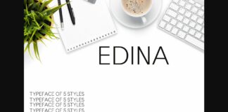 Edina Font Poster 1