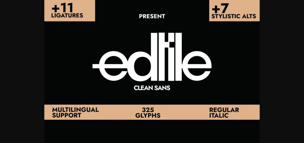 Edtile Font Poster 1