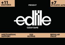 Edtile Font Poster 1