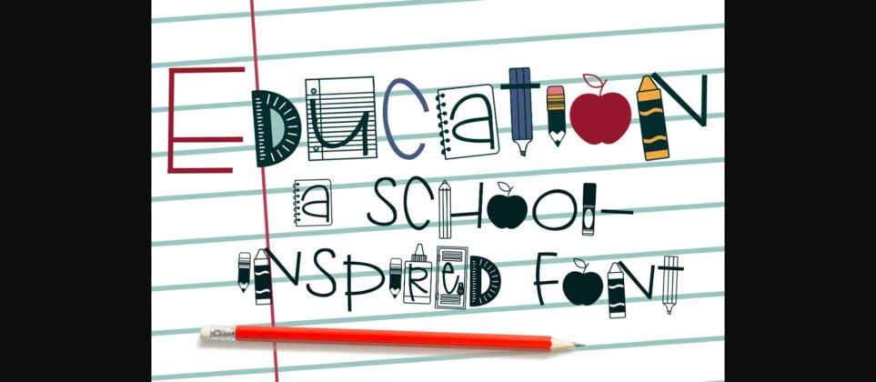 Education Font Poster 3