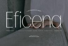 Eficena Font Poster 1