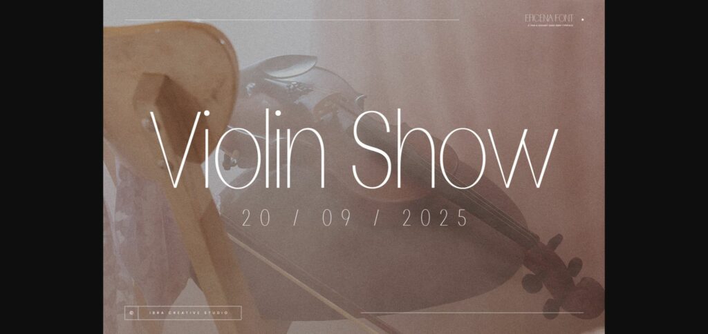 Eficena Font Poster 7