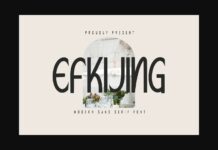 Efkijing Font Poster 1