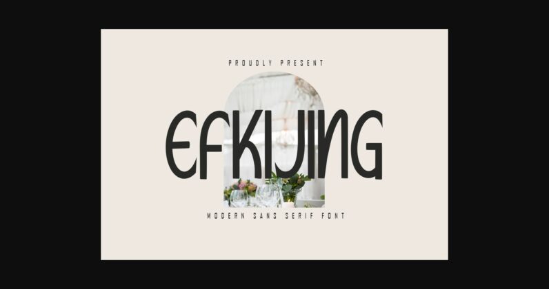 Efkijing Font Poster 1