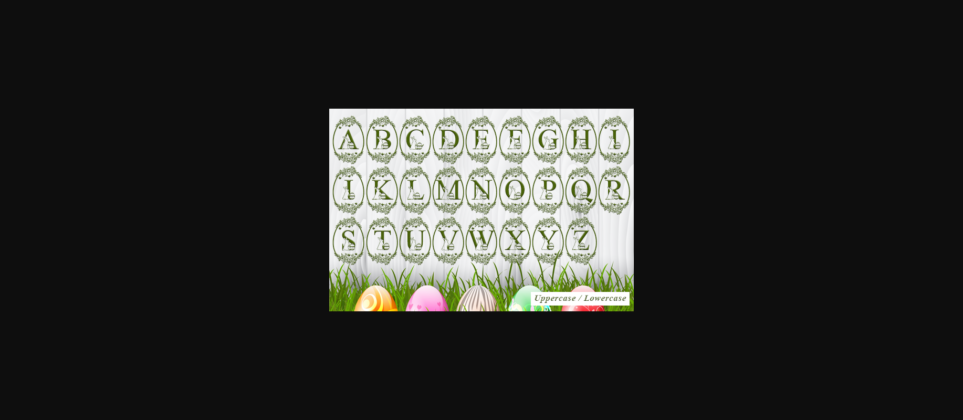 Egg Bunny Font Poster 6