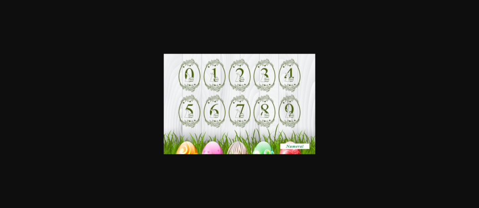 Egg Bunny Font Poster 7