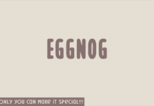 Eggnog Font Poster 1