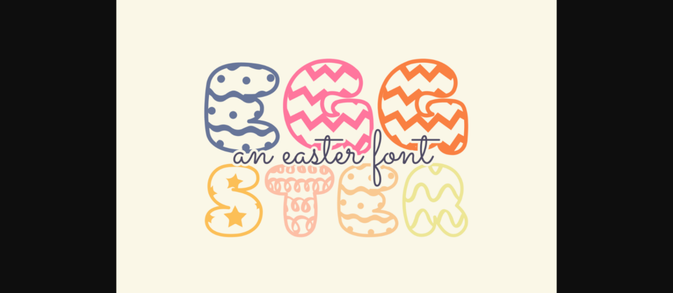 Eggster Font Poster 3