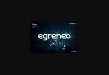 Egreneo Font Poster 1