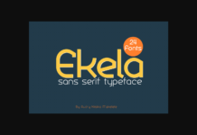 Ekela Font Poster 1